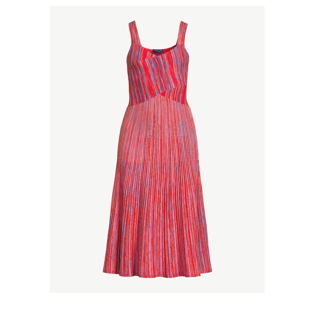 Colorful Striped Sleeveless Dress